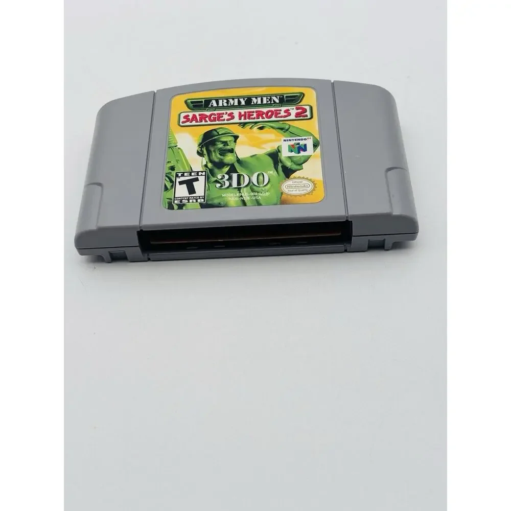 Army Men: Sarge's Heroes 2 (Nintendo 64, 2000) N64 Cart Only Authentic TESTED